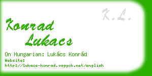 konrad lukacs business card